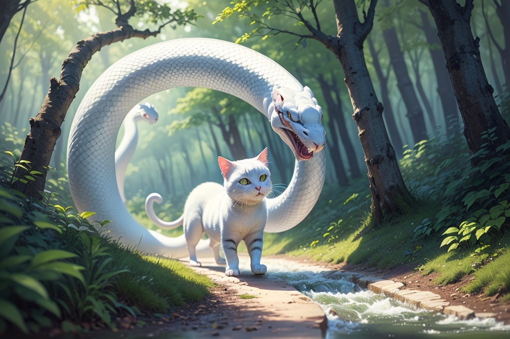 猫と蛇の夢 ヘビが別の動物と一緒にいる夢